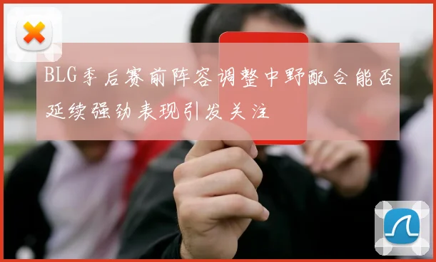 BLG季后赛前阵容调整中野配合能否延续强劲表现引发关注